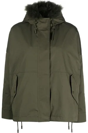 YVES SALOMON Reversible hooded cropped parka