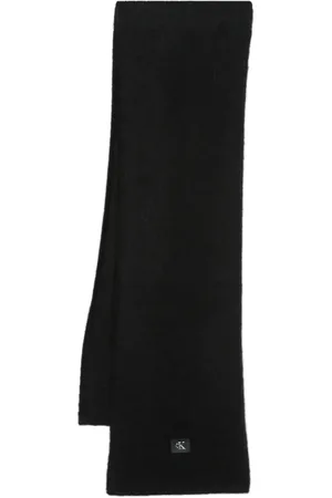 Calvin Klein Logo-patch wraparound-style scarf
