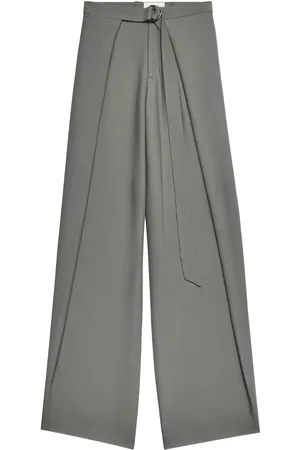 Ami Layered wide-leg trousers