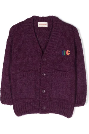 Bobo Choses Logo-embroidered button-up jacket