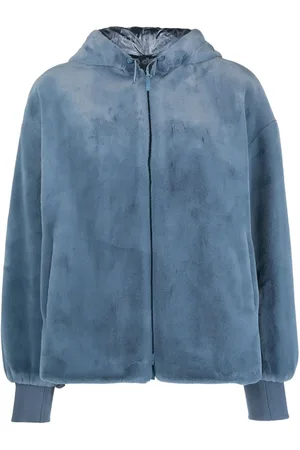 Emporio Armani Faux-fur reversible hooded jacket