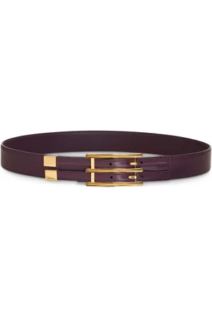 Etro Rectangle-buckle leather belt