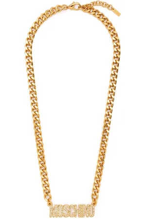 Moschino Logo-lettering chain necklace