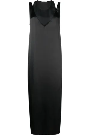 Gauchere Layered silk midi dress