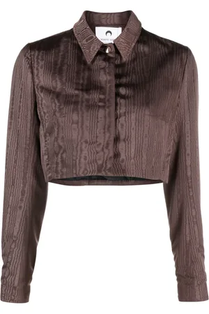 Marine Serre Regenerated moire tailored jacket