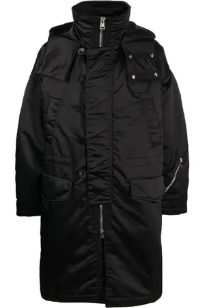 Etudes Lutece logo-patch parka coat