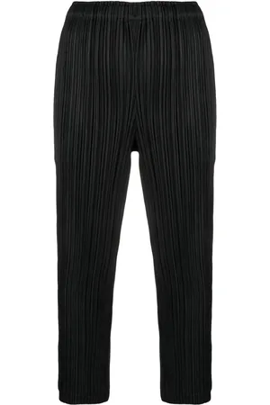 PLEATS PLEASE ISSEY MIYAKE Pleated cropped trousers