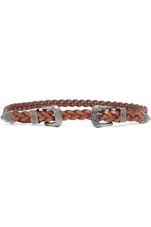 Ralph Lauren Braided double-buckle belt