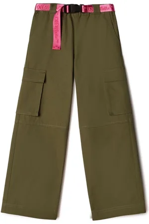 OFF-WHITE Bookish logo-belt cargo trousers