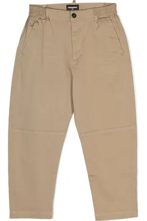 Dsquared2 Elasticated-waistband cotton trousers