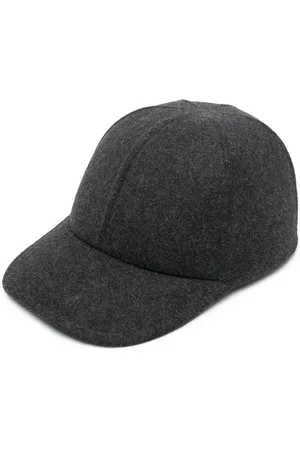 Prada Triangle-logo felt baseball cap