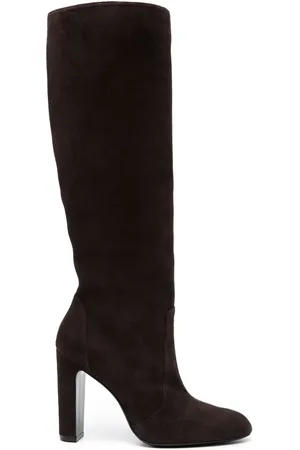 Stuart Weitzman Round-toe 120mm suede boots