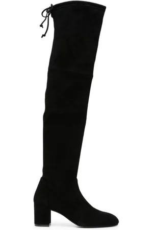 Stuart Weitzman Yulianaland 60mm tie-fastening suede boots