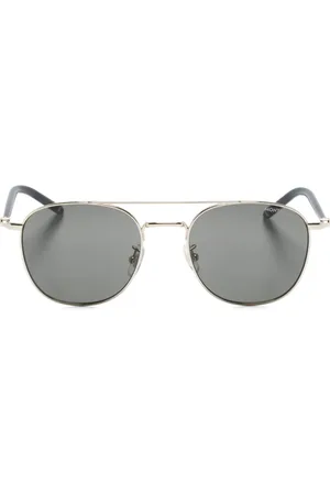Montblanc Raised-bridge square-frame sunglasses