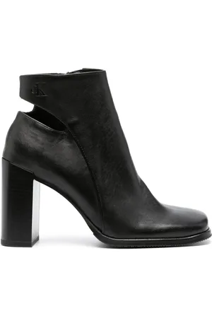 Calvin Klein 100mm square-toe leather boots