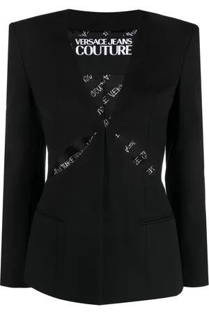 VERSACE Single-breasted cut-out blazer