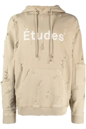 Etudes Ensemble distressed-effect hoodie