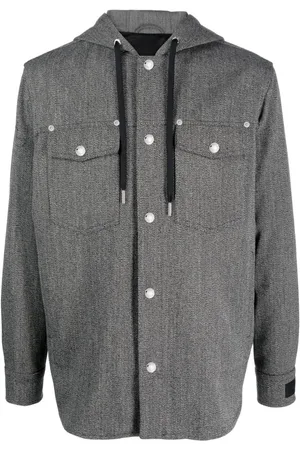 VERSACE Hooded blouson jacket