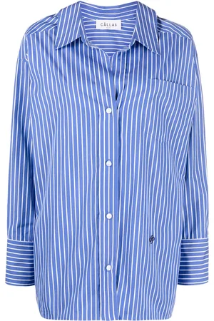 Callas Milano Petra striped boyfriend shirt