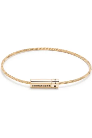 Le Gramme 18kt yellow Le 9g Cable diamond bracelet