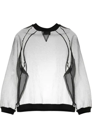 Cynthia Rowley Crew-neck organza sweatshirt
