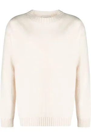 LANEUS Fine-knit cashmere-blend jumper
