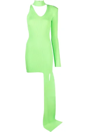 DAVID KOMA Asymmetric-hem cut-out minidress