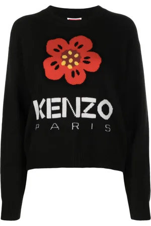 Kenzo Boke Flower-motif wool jumper