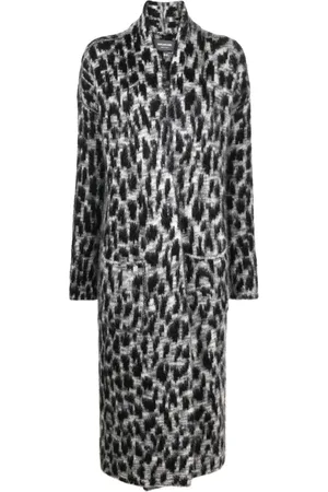 Zadig & Voltaire Leopard-print cardigan coat
