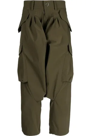 Fumito Ganryu Drop-crotch cargo trousers