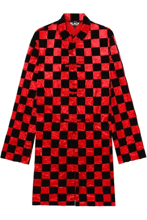 Comme des Garçons Checkerboard-pattern coat
