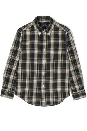 Ralph Lauren Pony-motif plaid cotton shirt