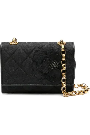 CHANEL 1989-1991 mini diamond-quilted Bijoux chain crossbody bag