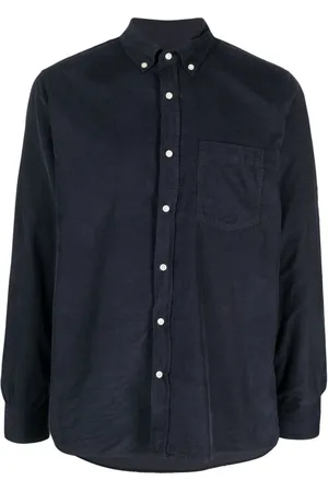 OFFICINE GENERALE Arsene button-down collar corduroy shirt