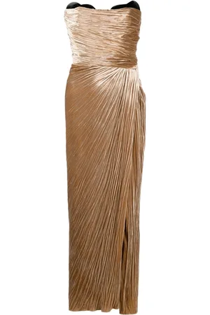 MARIA LUCIA HOHAN Janette plissé strapless dress