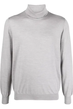 LARDINI Roll-neck fine-knit wool jumper