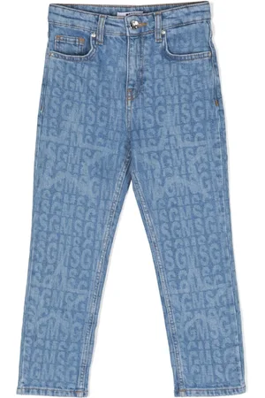 Msgm Monogram-print cotton jeans