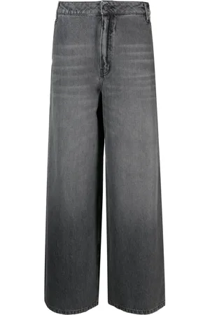 Gauchere Wide-leg washed jeans