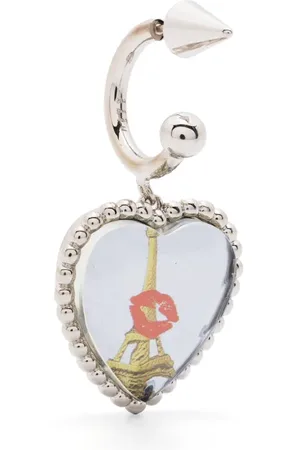 SAFSAFU Lips-motif studded single earring