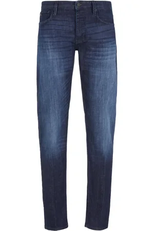 Emporio Armani Logo-patch straight-leg jeans