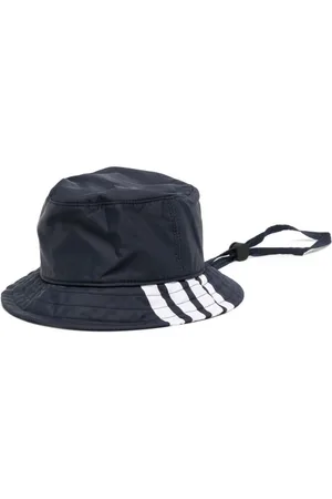 Thom Browne Logo-print drawstring bucket hat