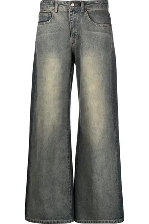 JNBY Wide-leg gradient-effect jeans