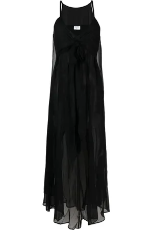 Filippa K Semi-sheer silk slip dress