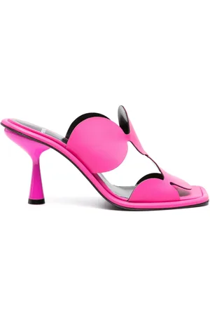 Pierre Hardy Lava Bulles 85mm laser-cut leather mules