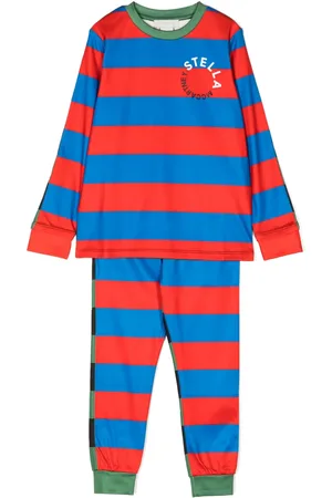 Stella McCartney Stripe-print long-sleeve tracksuit set
