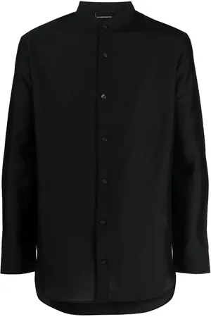 Emporio Armani Long-sleeve band-collar shirt