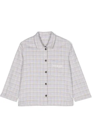 Brunello Cucinelli Check-print flannel pajama shirt
