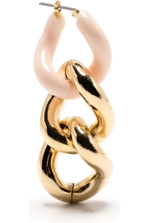 E.M. Chain-link hinge-pin earring