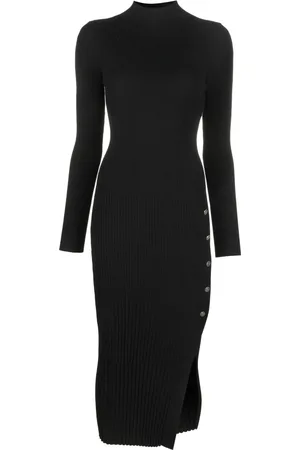 Twin-Set Ribbed-knit midi dress