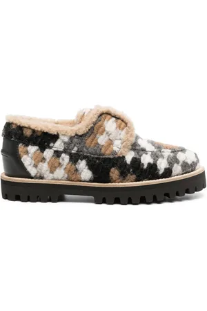 LE SILLA Yacht shearling-lining felted loafers